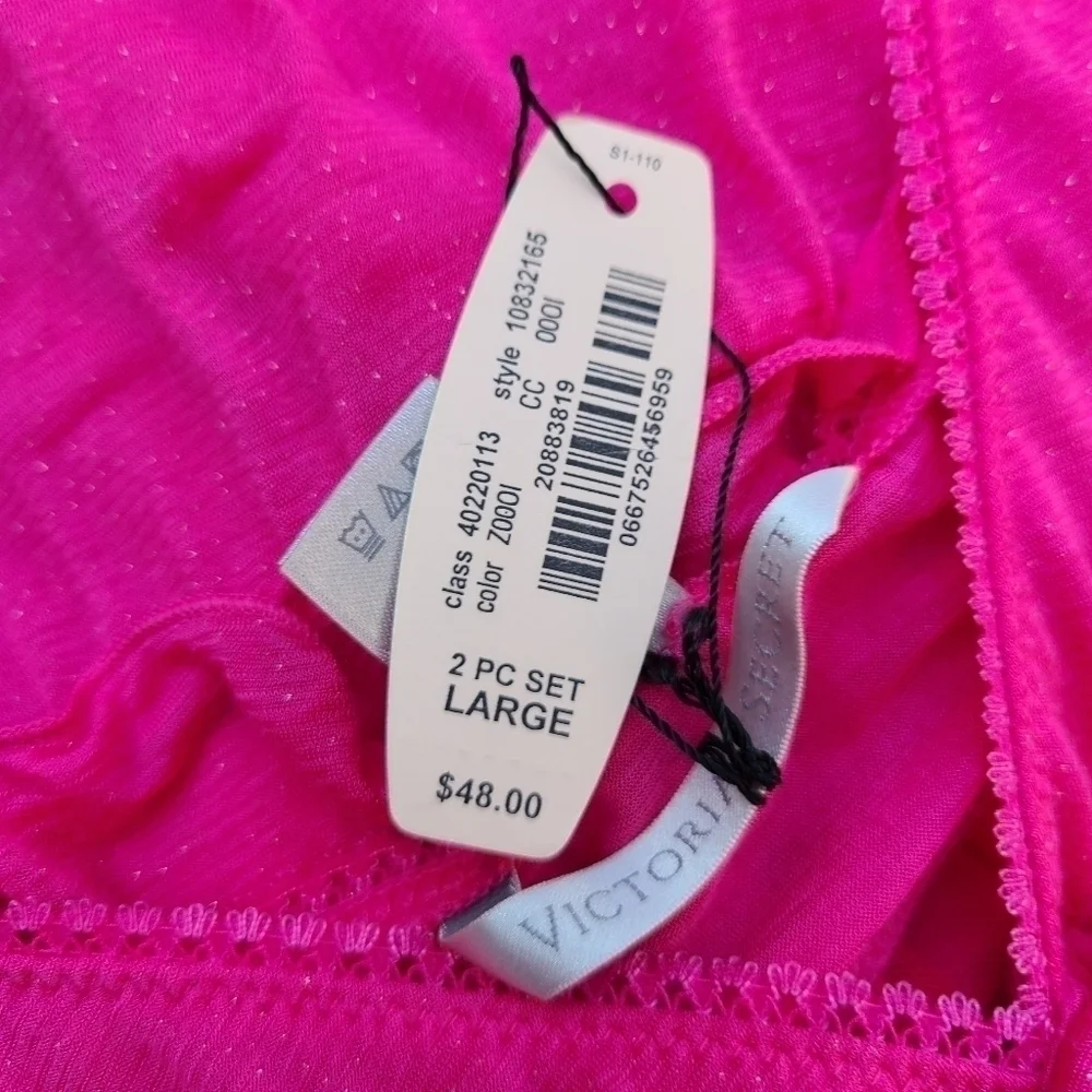 Victoria Secret Lingerie Nightie in Pink with Light Sparkle, Size Medium - Picture 10 of 10